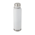 Bidón deportivo térmico grande con franja metalizada 1L Sport Large color blanco