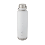 Bidón deportivo térmico grande con franja metalizada 1L Sport Large color blanco