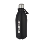 Botella extragrande con función termo de acero y asa 1,5L Giant color negro