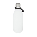 Botella extragrande con función termo de acero y asa 1,5L Giant color blanco