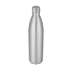 Botella térmica grande de acero inoxidable con logo 1L Térmica Cove color plateado