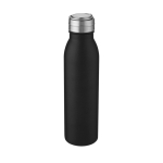 Bidón de deporte de acero inoxidable con tapa metalizada 700ml Harper color negro