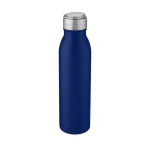 Bidón de deporte de acero inoxidable con tapa metalizada 700ml Harper color azul