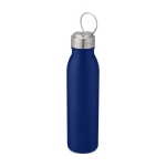 Bidón de deporte de acero inoxidable con tapa metalizada 700ml Harper color azul tercera vista