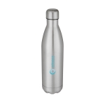 Botella termo personalizada de diseño original de colores 750ml Cove color plateado vista impresión tampografía