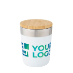 Vaso térmico de acero con tapa de bambú orgánico 330ml Organic Cover vista principal