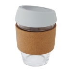 Vaso de vidrio con agarre de corcho de 360ml Takeaway Cork Grip color gris segunda vista