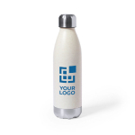 Botella vetada publicitaria con tapón y base metalizada 700ml Regular vista principal