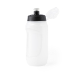 Bidón deportivo personalizado traslúcido con dosificador 500ml Grab color blanco primera vista