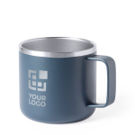 Taza de acero inoxidable con diseño bicolor 350ml Summer Camp vista principal