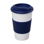 Vaso para llevar de plástico con tapa de rosca 350ml White Americano color azul oscuro