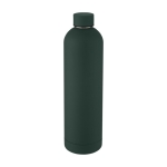 Botella termo con logo de diseño moderno y acabado mate 1L Spring color verde oscuro