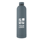 Botella termo con logo de diseño moderno y acabado mate 1L Spring vista principal