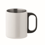 Taza de acero inoxidable de doble pared de 300ml Robust color blanco