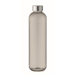 Botella de tritán grande transparente con tapón a rosca 1L Drink color gris transparente
