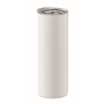 Vaso térmico de acero alargado para imprimir a todo color 590ml Sublim color blanco