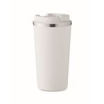 Vaso de acero con función térmica y antifugas 510ml Elegant XL color blanco