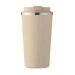 Vaso de acero con función térmica y antifugas 510ml Elegant XL color beige cuarta vista