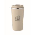 Vaso de acero con función térmica y antifugas 510ml Elegant XL color beige vista principal