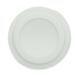 Vaso con doble pared hecho de plástico 300ml color blanco