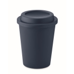 Vaso con doble pared hecho de plástico 300ml TakeAway Minimal color azul ultramarino