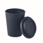 Vaso con doble pared hecho de plástico 300ml TakeAway Minimal color azul ultramarino segunda vista
