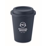 Vaso con doble pared hecho de plástico 300ml TakeAway Minimal color azul ultramarino vista principal
