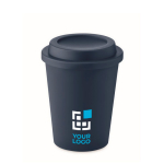 Vaso con doble pared hecho de plástico 300ml TakeAway Minimal vista de impresión