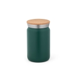 Vaso termo acero inoxidable con original tapa de corcho 350ml Design color verde oscuro