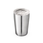 Vaso de viaje de acero para impresión a todo color 380ml Slide Sublim color plateado