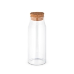 Botella de vidrio borosilicato de gran capacidad 1L Crystal Brunch color natural
