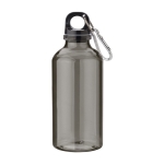Bidón personalizado reciclado con mosquetón 400ml Cruiser RPET color negro primera vista