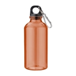 Bidón personalizado reciclado con mosquetón 400ml Cruiser RPET color naranja primera vista