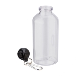 Bidón personalizado reciclado con mosquetón 400ml Cruiser RPET color transparente segunda vista