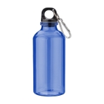 Bidón personalizado reciclado con mosquetón 400ml Cruiser RPET color azul ultramarino primera vista