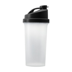 Vaso mezclador de plástico con tapa en color 700ml Shaker Powder color negro primera vista