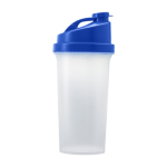Vaso mezclador de plástico con tapa en color 700ml Shaker Powder color azul primera vista