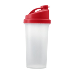 Vaso mezclador de plástico con tapa en color 700ml Shaker Powder color rojo primera vista
