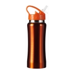 Bidón de acero con asa y boquilla brillante 600ml Performance Mini color naranja primera vista
