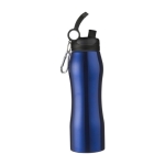 Bidón de acero con mosquetón y boquilla 700ml Inox Slender color azul real tercera vista