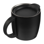 Taza termo personalizada con asa y base antideslizante 350ml Antislip color negro décima vista