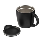 Taza termo personalizada con asa y base antideslizante 350ml Antislip color negro undécima vista