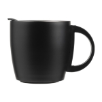 Taza termo personalizada con asa y base antideslizante 350ml Antislip color negro quinta vista