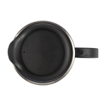 Taza termo personalizada con asa y base antideslizante 350ml Antislip color negro sexta vista