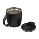 Taza termo personalizada con asa y base antideslizante 350ml Antislip color negro octava vista