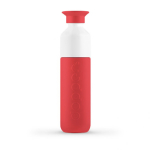 Botella publicitaria termo eco con vaso 350ml Dopper Insulated color rojo desaturado primera vista