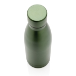 Elegante botella metálica de acero reciclado 500ml Lane Recycled color verde oscuro tercera vista