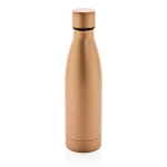 Elegante botella metálica de acero reciclado 500ml Lane Recycled color dorado quinta vista