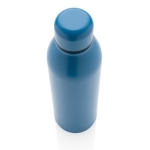 Botella promocional térmica de acero reciclado 500ml Nomad Recycled color azul tercera vista