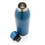 Botella promocional térmica de acero reciclado 500ml Nomad Recycled color azul cuarta vista